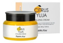Крем для лица освежающий с экстрактом юдзу FARM STAY With Yuja Extract Cream Farmstay 100гр