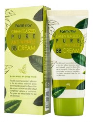 Разглаживающий BB крем для лица с экстрактом зеленого чая FARM STAY Green Tea Seed Pure Anti-Wrinkle BB Cream 40г