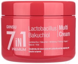 Крем для лица многофункциональный с лактобациллами GIINSU 7IN1 PREMIUM LACTO BAKUCHIOL CREAM,90мл