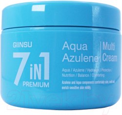 Крем для чувствительной кожи многофункциональный с азуленом GIINSU 7IN1 PREMIUM AQUA AZULENE CREAM,90мл