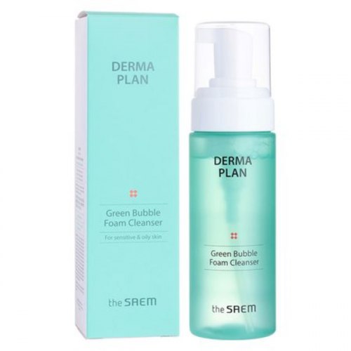 Пенка-мусс для умывания THE SAEM Derma Plan Green Bubble Foam Cleanser 150мл