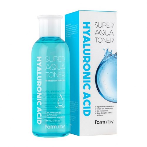 Увлажняющий тонер для лица с гиалуроновой кислотой FARM STAY Acid Super Aqua Toner 200мл