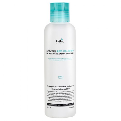 Бессульфатный кератиновый шампунь LA’DOR Keratin LPP Shampoo 150мл/530мл/10мл