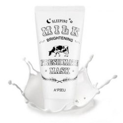 Ночная маска для лица осветляющая A'PIEU Fresh Mate Milk mask (Brightening) 50мл