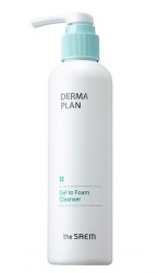 Гель-пена для умывания для сверх-чувствительной кожи THE SAEM Derma Plan Gel To Foam Cleanser 180мл
