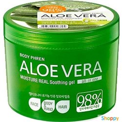 Гель успокаивающий с экстрактом алоэ WELCOS Aloe Vera Moisture Real Soothing Gel 150 мл / 500мл