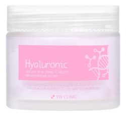 Ночной крем для лица с гиалуроновой кислотой 3W Clinic Hyaluronic Natural Time Sleep Cream 70г