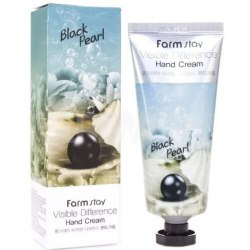 Крем для рук с экстрактом черного жемчуга FARM STAY Visible Difference Hand Cream Black Pearl 100г