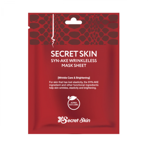 Маска для лица тканевая со змеиным ядом SECRET SKIN Syn-ake Wrinkleless Mask Sheet 20 гр