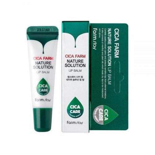 Восстанавливающий бальзам для сухих и поврежденных губ FARM STAY Cica Farm Nature Solution Lip Balm 10g