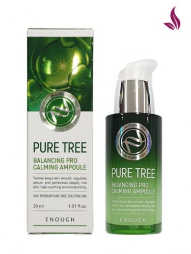 Сыворотка для лица с чайным деревом, Enough Pure Tree Balancing Pro Calming Ampoule,30мл