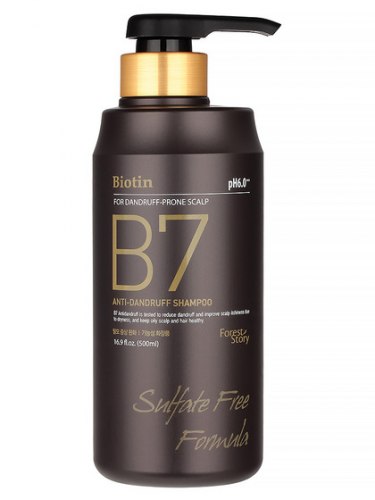 Шампунь для волос против с биотином от перхоти WELCOS Forest Story B7 Anti-Hair Loss Shampoo