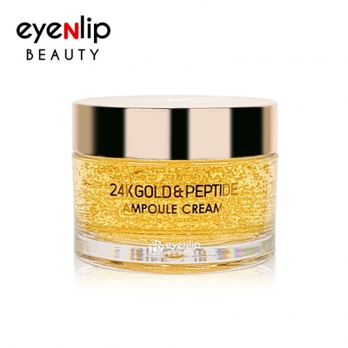 Крем с пептидами и золотом EYENLIP 24K Gold & Peptide Ampoule Cream 50 гр