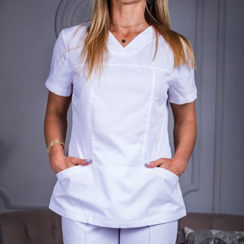 Женский медицинский костюм FormOK Avicenna белый
