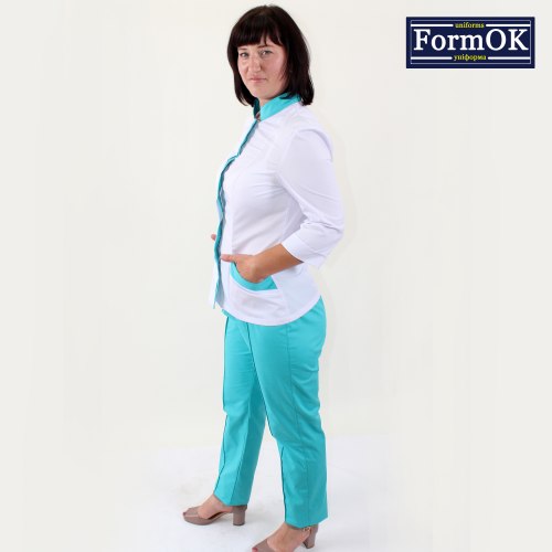 Женский медицинский костюм FormOK Avrora мятный