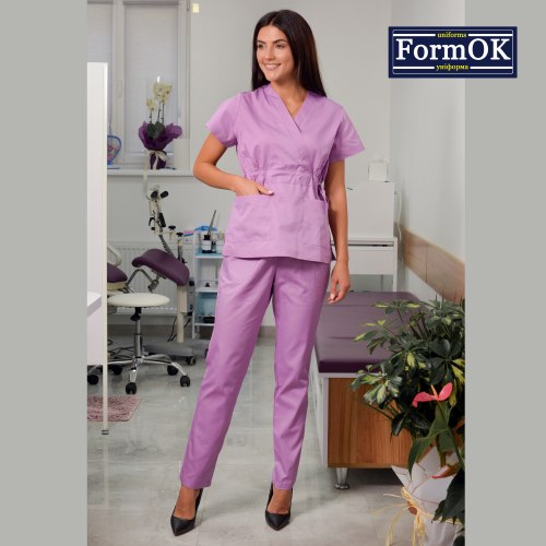 Женский медицинский костюм FormOK Эдельвика салатовый
