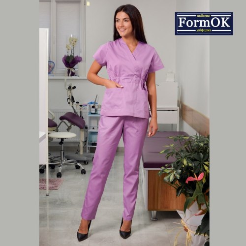 Женский медицинский костюм FormOK Эдельвика розовый