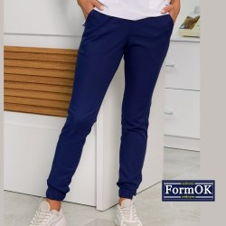 Женские медицинские штаны FormOK Асия синие