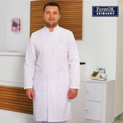 Мужской медицинский халат FormOK Виталий из медицинской Премиум ткани