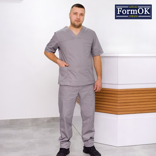 Мужской медицинский костюм FormOK Онуфрий серый