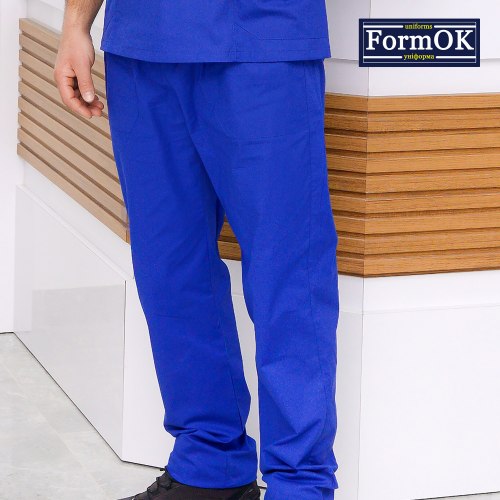 Мужской медицинский костюм FormOK Онуфрий elit электрик