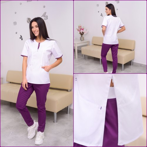 Женский медицинский костюм FormOK Эльза фиолетовый