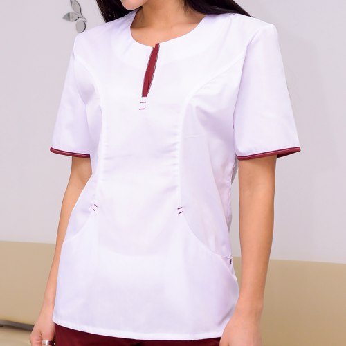 Женский медицинский костюм FormOK Эльза бордовый