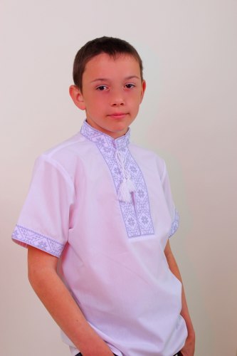 Дитяча вишиванка для хлопчика Федір (кор. рукав)