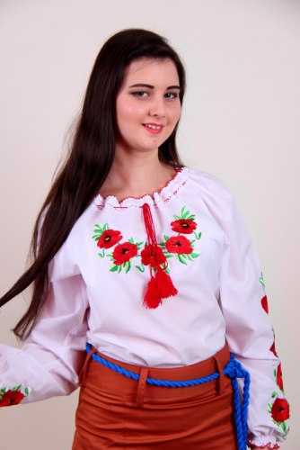 Жіноча вишита блуза Еко-мак (дов./кор. рукав)