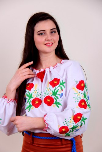 Жіноча вишита блуза Колосок