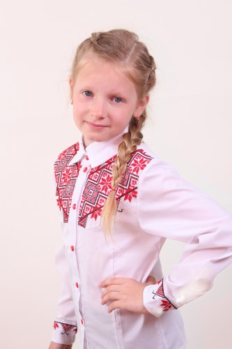 Дитяча вишита блуза Школярка