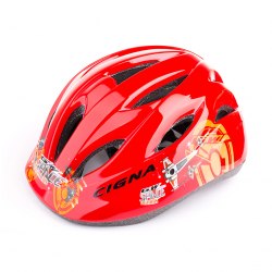Шлем велосипедный детский Cigna WT-021 (чёрный/красный 2)