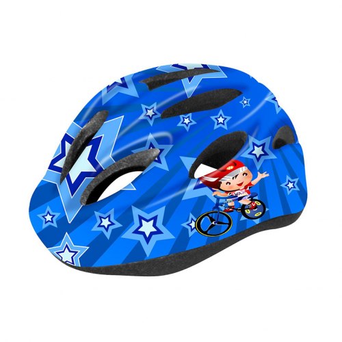 Шлем велосипедный детский Cigna WT-021 (чёрный/синий)