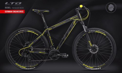 Велосипед LTD Rebel 730 Black-Neon 27.5" (2021)