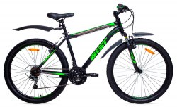 Велосипед Aist Quest (чёрно-зелёный)