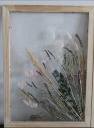 Интерьерное панно из сухоцветов без фона 35х50 см