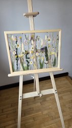 Интерьерное панно из сухоцветов без фона 30х40 см "Фея"