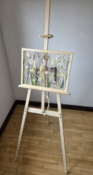 Интерьерное панно из сухоцветов без фона 30х40 см "Фея"