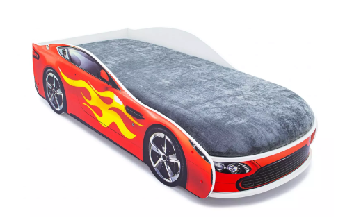 Кровать-машина «Бондмобиль красный» с подъемным механизмом
