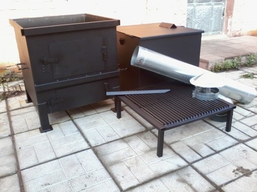 Печь для сжигания садового мусора "Уголек 450" разборная (сталь 3 мм). Nada