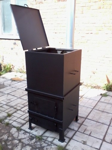 Печь для сжигания садового мусора "Уголек 450" разборная (сталь 3 мм).