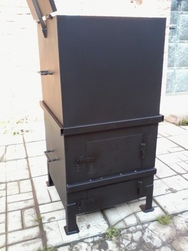 Печь для сжигания садового мусора "Уголек 450" разборная (сталь 3 мм). (Pionehr)