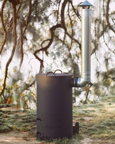 Печь - бочка для сжигания мусора "Смуглянка" 250 (3 мм) (Pionehr)