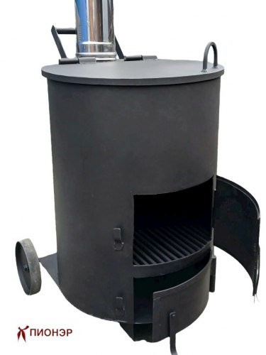 Печь - бочка для сжигания мусора Золушка 200 (5мм) (Pionehr)