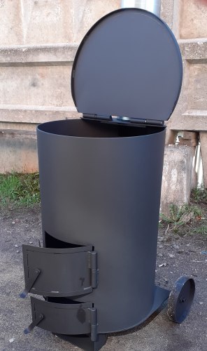 Печь - бочка для сжигания мусора УСМ 150 (4мм)