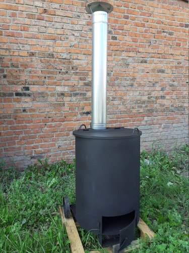 Печь бочка для сжигания мусора УСМ-200 (2 мм) (Pionehr)
