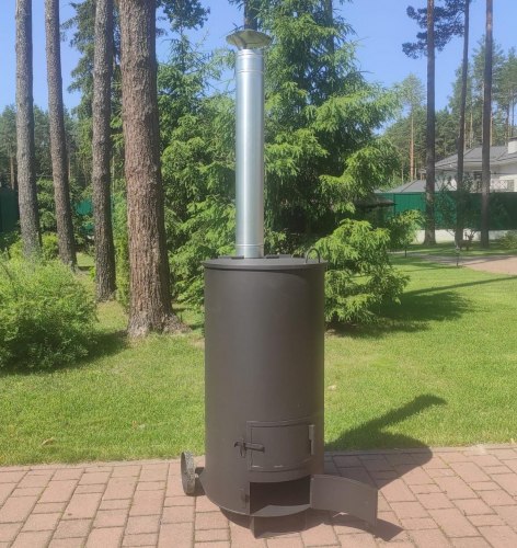 Мобильная бочка для сжигания мусора Смуглянка-300 ВП (Pionehr)