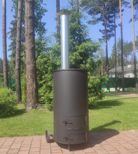 Мобильная бочка для сжигания мусора Смуглянка-300 ВП