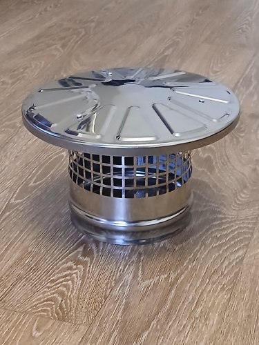 Искрогаситель дымохода мусоросжигателя D-150 Нерж.