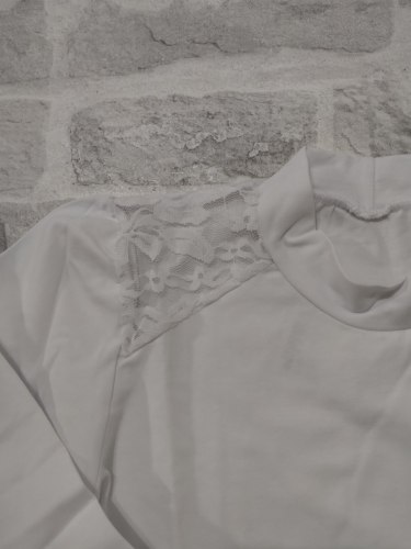 Блуза школьная с длинным рукавом, фуликра, рост 134-142 (артикул 0159)